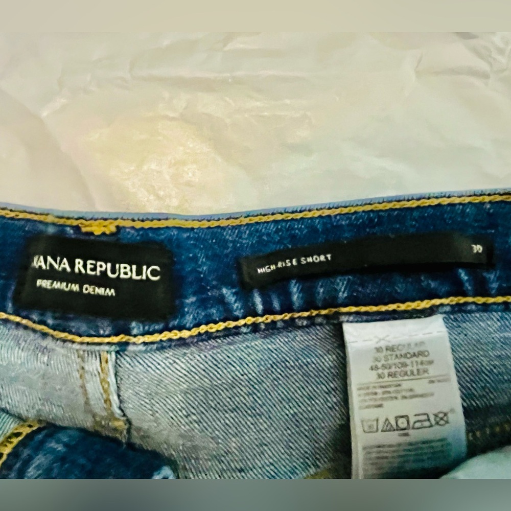 Banana Republic Women's Blue Jean Shorts - Picture 2 of 3